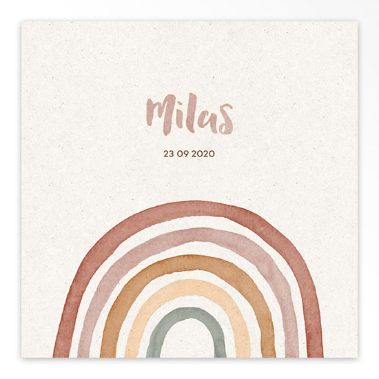 Gevouwen geboortekaartjes 'Klein wonder'