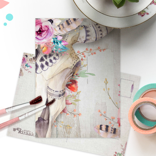 Postkaart 'Stoere koppen' rechts