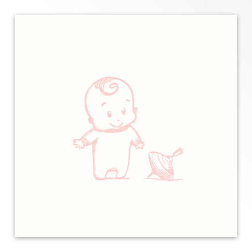 Gevouwen geboortekaartjes 'Vrolijke hummels'