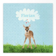 Gevouwen geboortekaartjes 'Wollig en zacht'