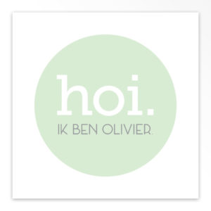 Gevouwen geboortekaartjes 'Zoet en Simpel'