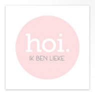 Gevouwen geboortekaartjes 'Zoet en Simpel'