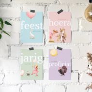 Postkaarten set verjaardag