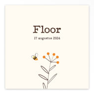 Gevouwen geboortekaart