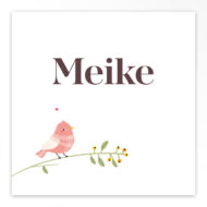 Gevouwen geboortekaartje