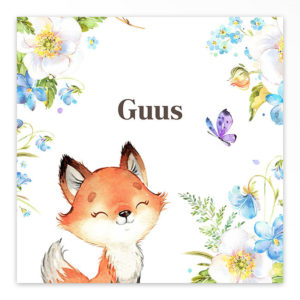 Gevouwen geboortekaartje