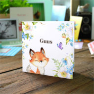 Gevouwen geboortekaartje