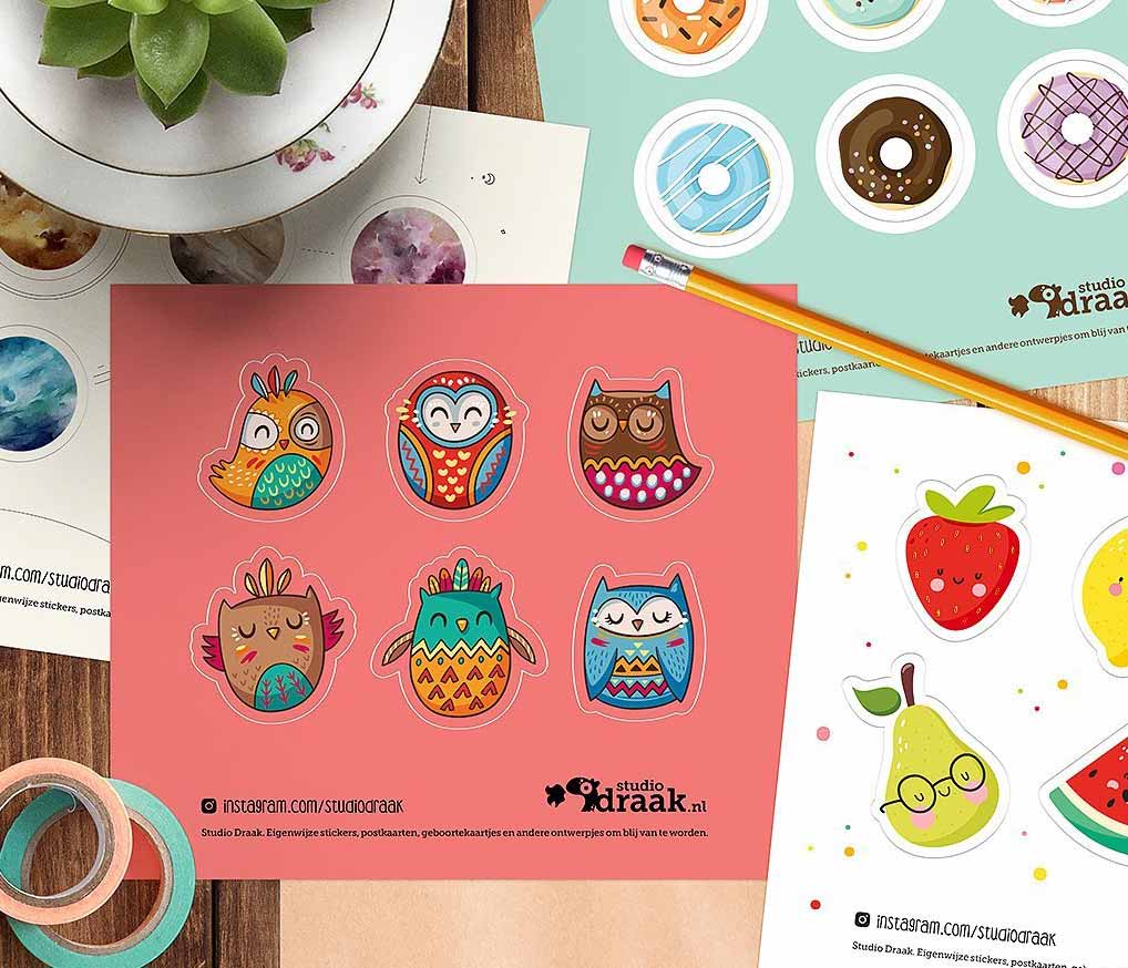 Studio Draak sluitstickers
