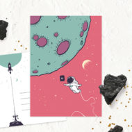 Kaart 'Reizen in de ruimte'