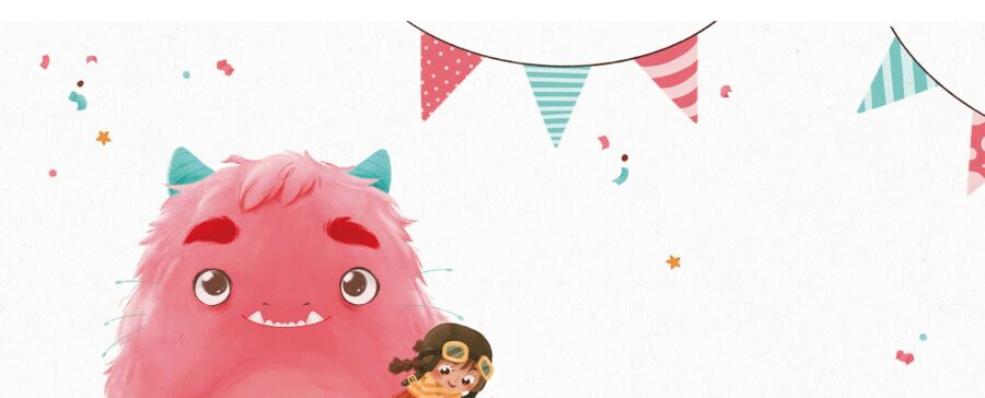 Set kaarten 'Monster en Moos'