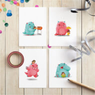 Cadeaukaartjes Monster en Moos