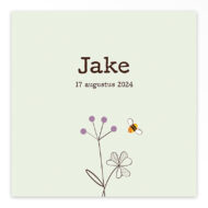 Gevouwen geboortekaart