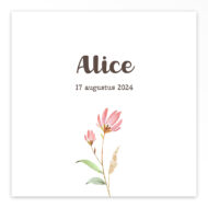 Gevouwen geboortekaart