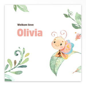 Gevouwen geboortekaartje