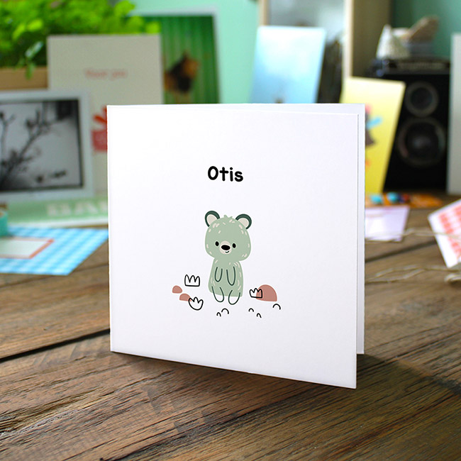 Gevouwen geboortekaartjes