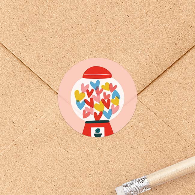 Stickervel 'Vintage love'