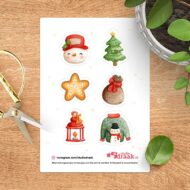 Stickervel 'Kijk het is Kerst'