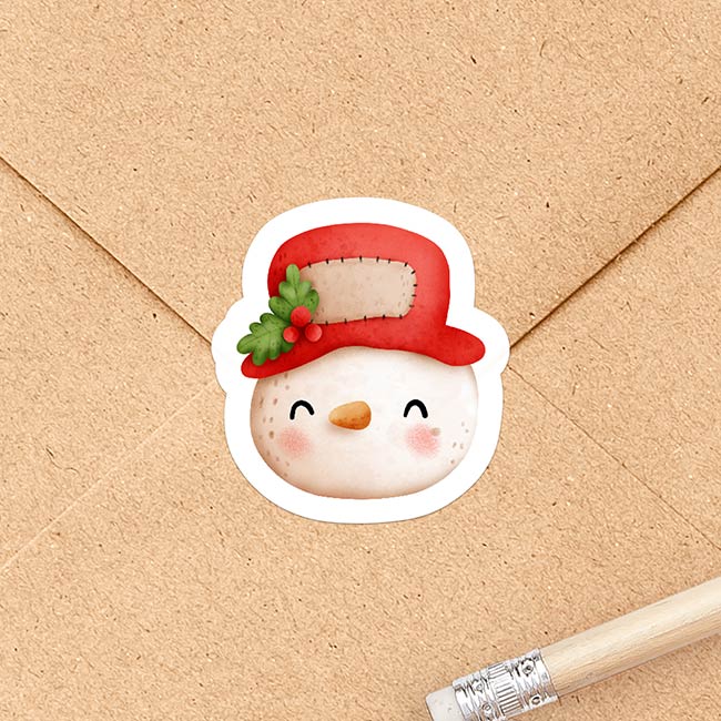 Stickervel 'Kijk het is Kerst'