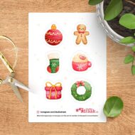 Stickervel 'Kijk het is Kerst'