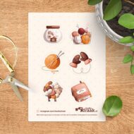 Stickervel 'Werken met wol'