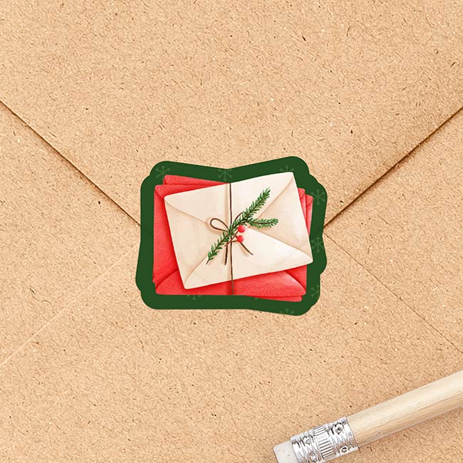 Stickervel 'Fijne Kerst'