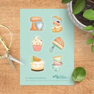 Stickervel 'Weer om te bakken'