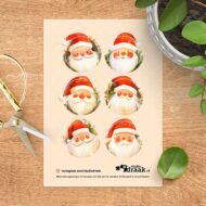 Stickervel 'Daar komt de Kerstman'