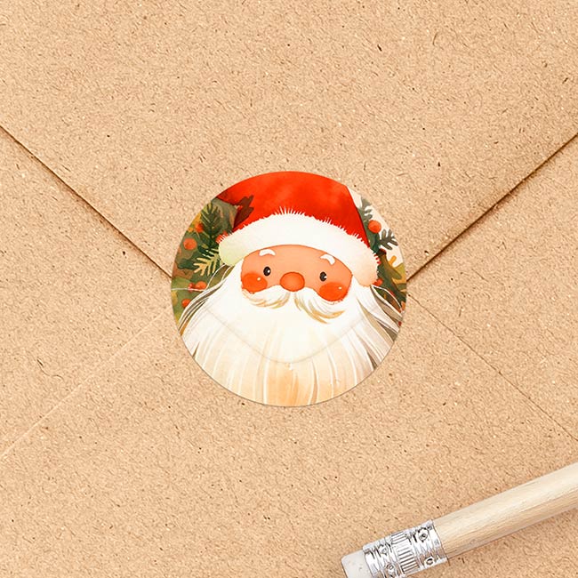 Stickervel 'Daar komt de Kerstman'