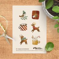 Stickervel 'Kerstwarmte'