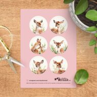 Stickervel 'Lieve hertjes'