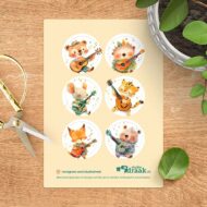 Stickervel 'Muziekfeest'