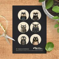 Stickervel 'Nachtbrakers'