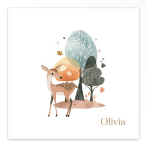 Gevouwen geboortekaart