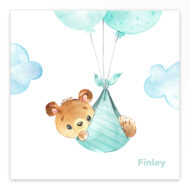 Gevouwen geboortekaartje van Studio Draak