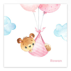 Gevouwen geboortekaartje van Studio Draak