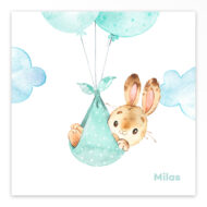 Gevouwen geboortekaartje van Studio Draak