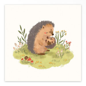 Gevouwen geboortekaartje van Studio Draak