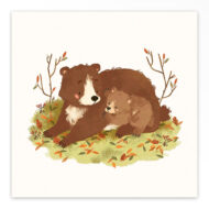 Gevouwen geboortekaartje van Studio Draak